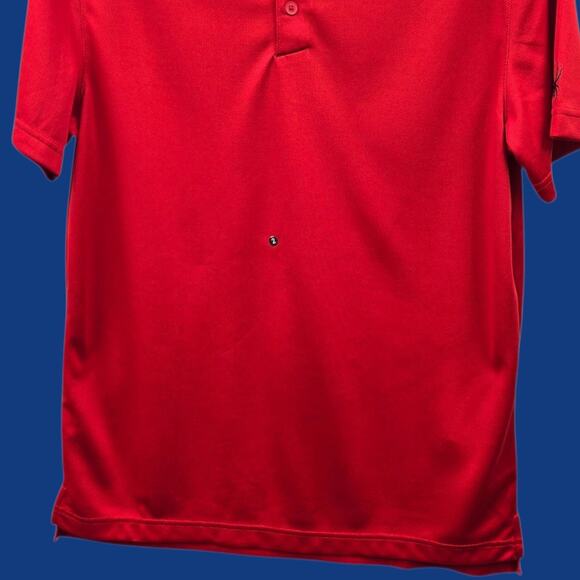 Spyder Red Freestyle Polo Men's Medium Golf Outdoor Work Shirt (Nice with Flaws) - Picture 10 of 16